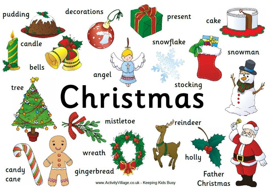 Konkurs z języka angielskiego dla klas 1-3 MY CHRISTMAS DICTIONARY