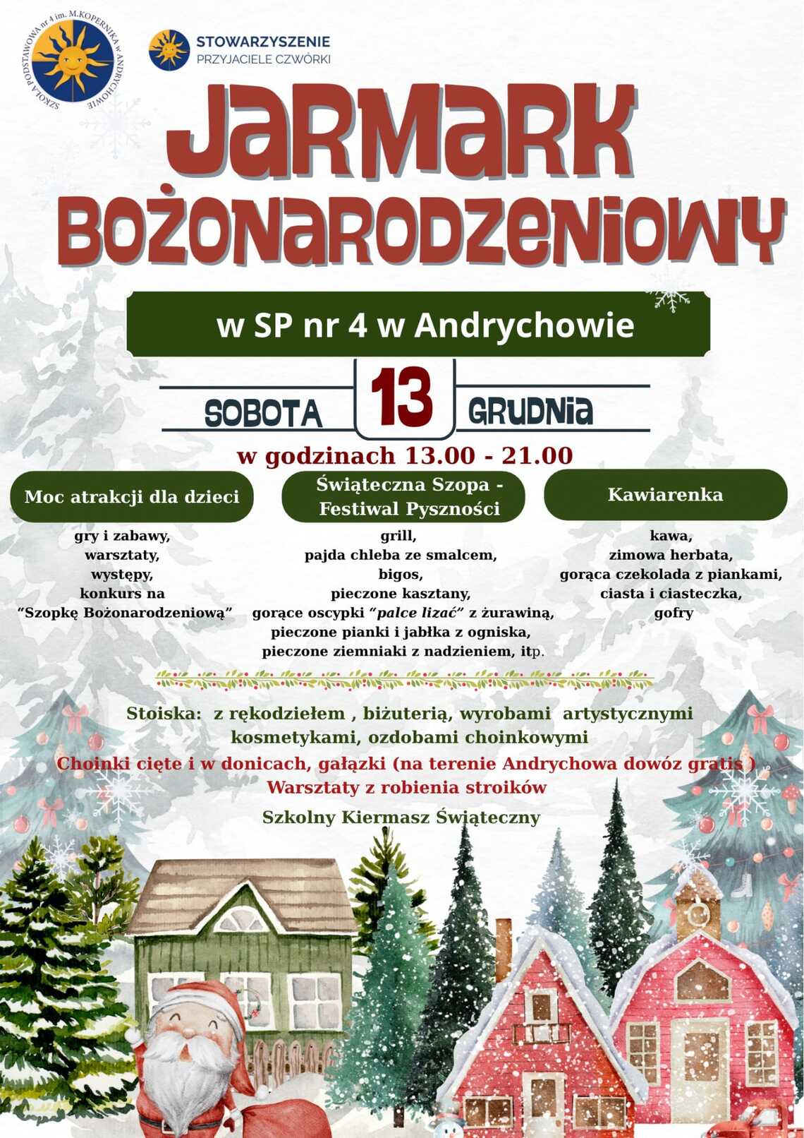 Kiedy spadł pierwszy śnieg, wiedzieliśmy, że... zbliża się jarmark bożonarodzeniowy w naszej szkole.