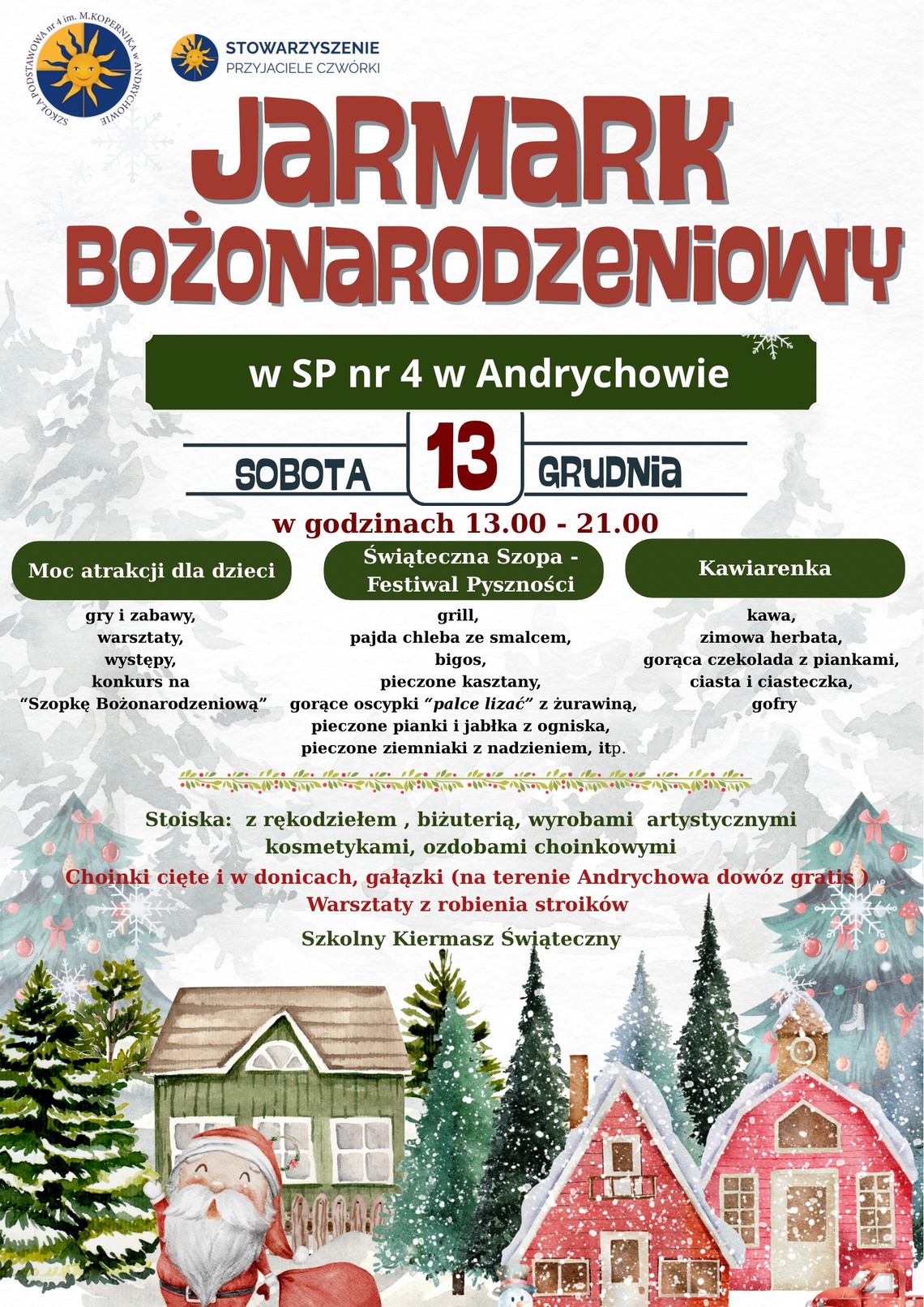 Zapraszamy na Jarmark Bożonarodzeniowy
