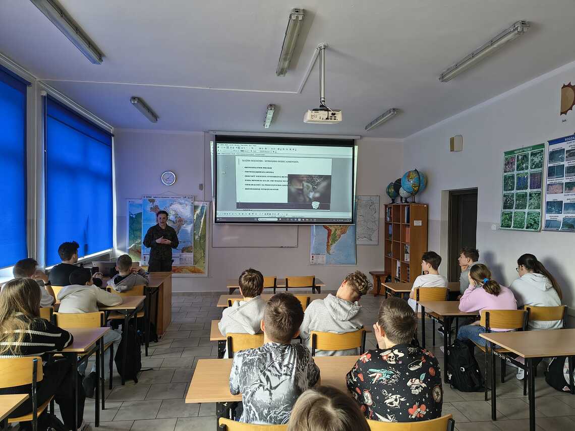 Spotkanie z przedstawicielką Wojskowego Centrum Rekrutacji w Oświęcimiu