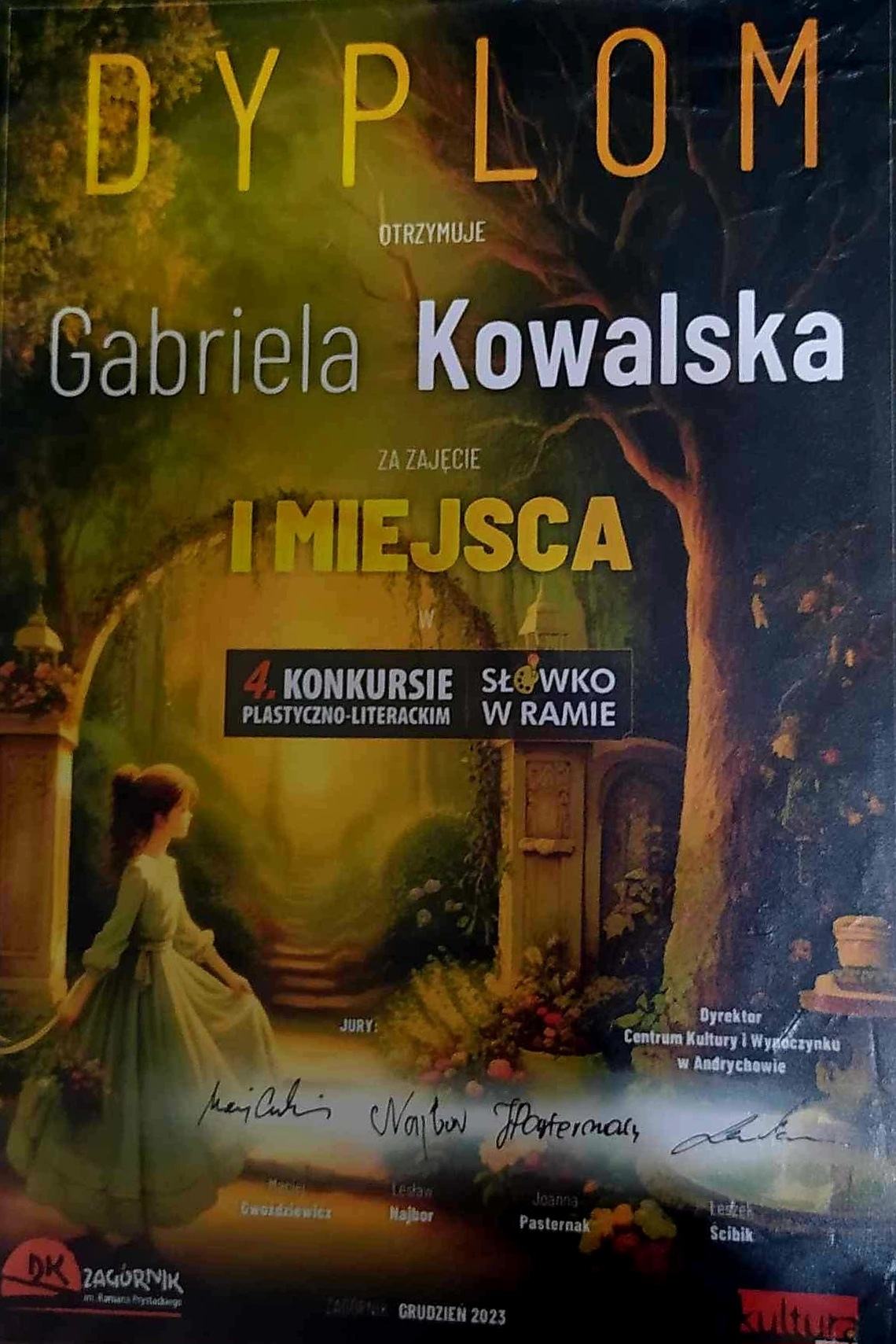 I miejsce w konkursie plastycznym!