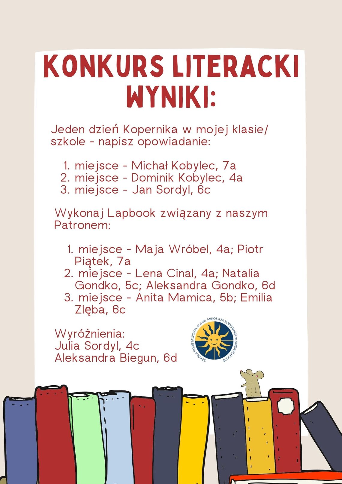 Szkolny Konkurs Literacki