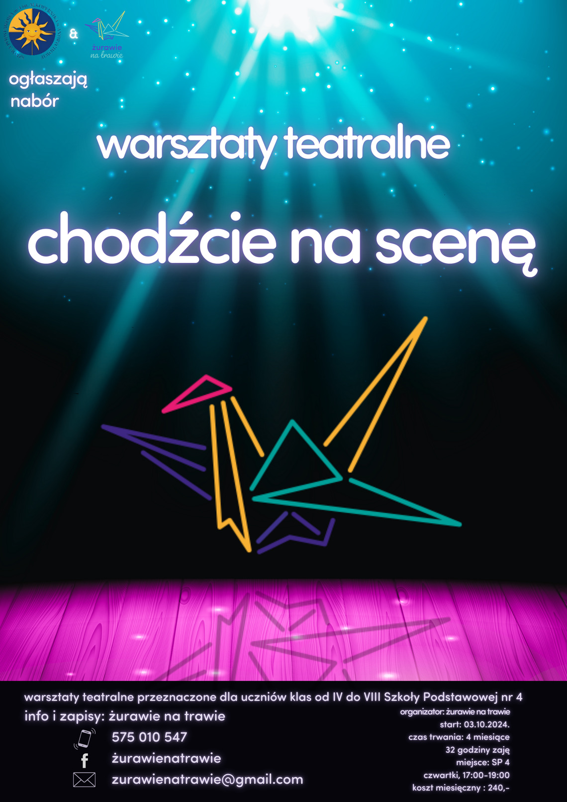 Warsztaty teatralne "Chodźcie na scenę"