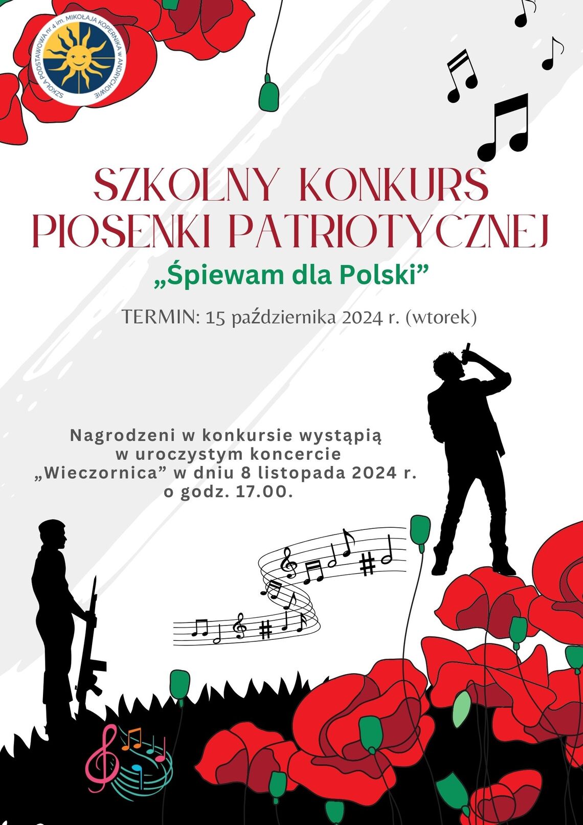 Szkolny Konkurs Piosenki Patriotycznej „Śpiewam dla Polski”
