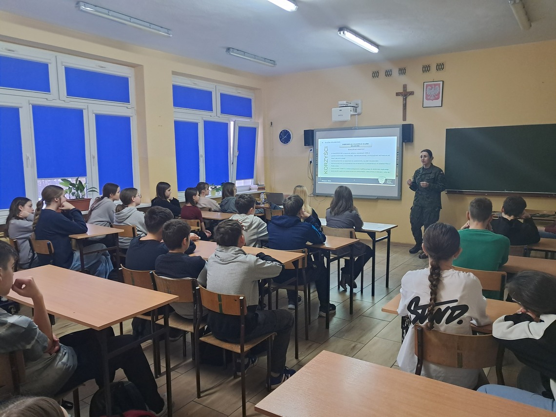 Spotkanie z przedstawicielką Wojskowego Centrum Rekrutacji w Oświęcimiu