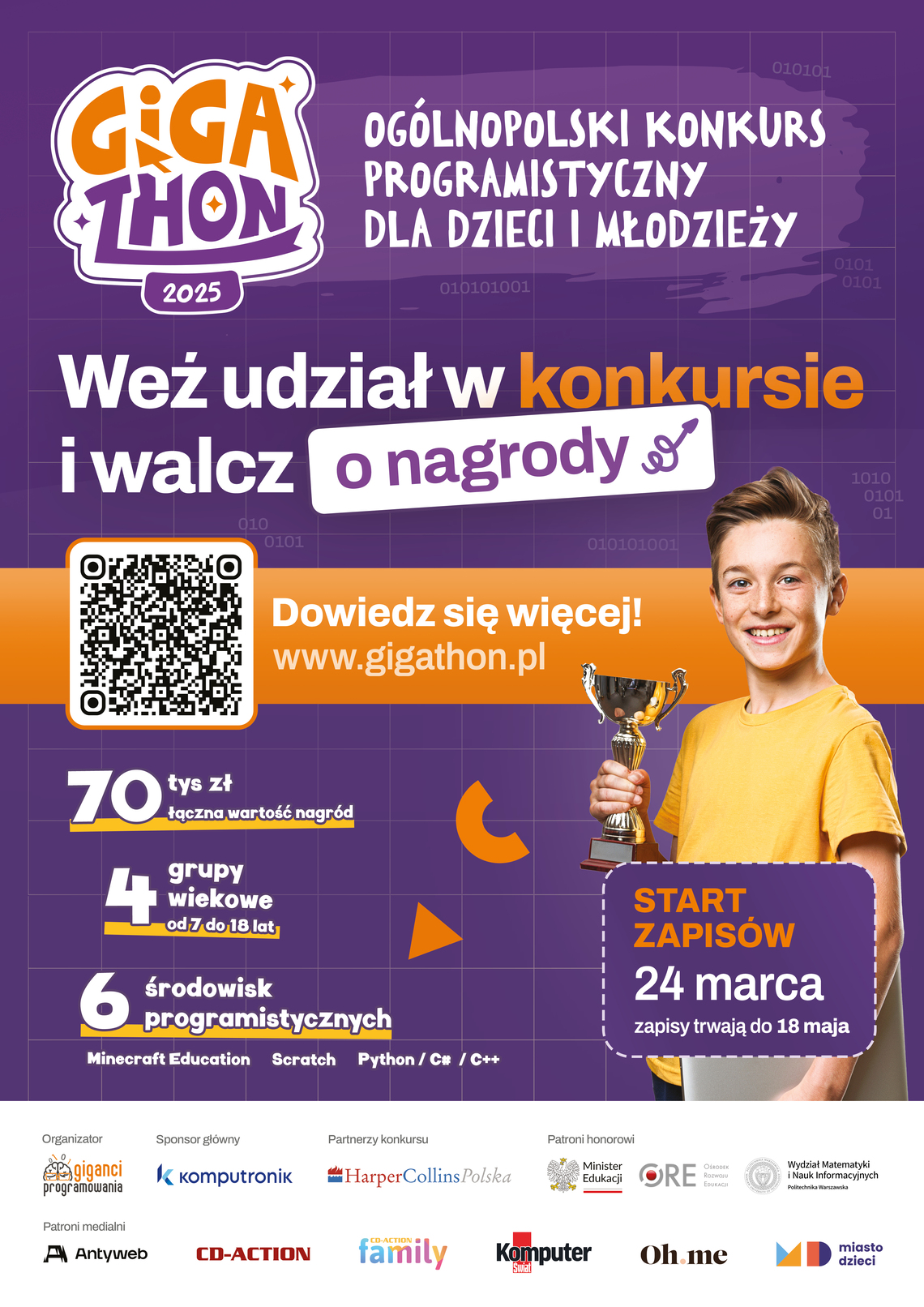 Gigathon – Ogólnopolski Konkurs Programistyczny dla Dzieci i Młodzieży