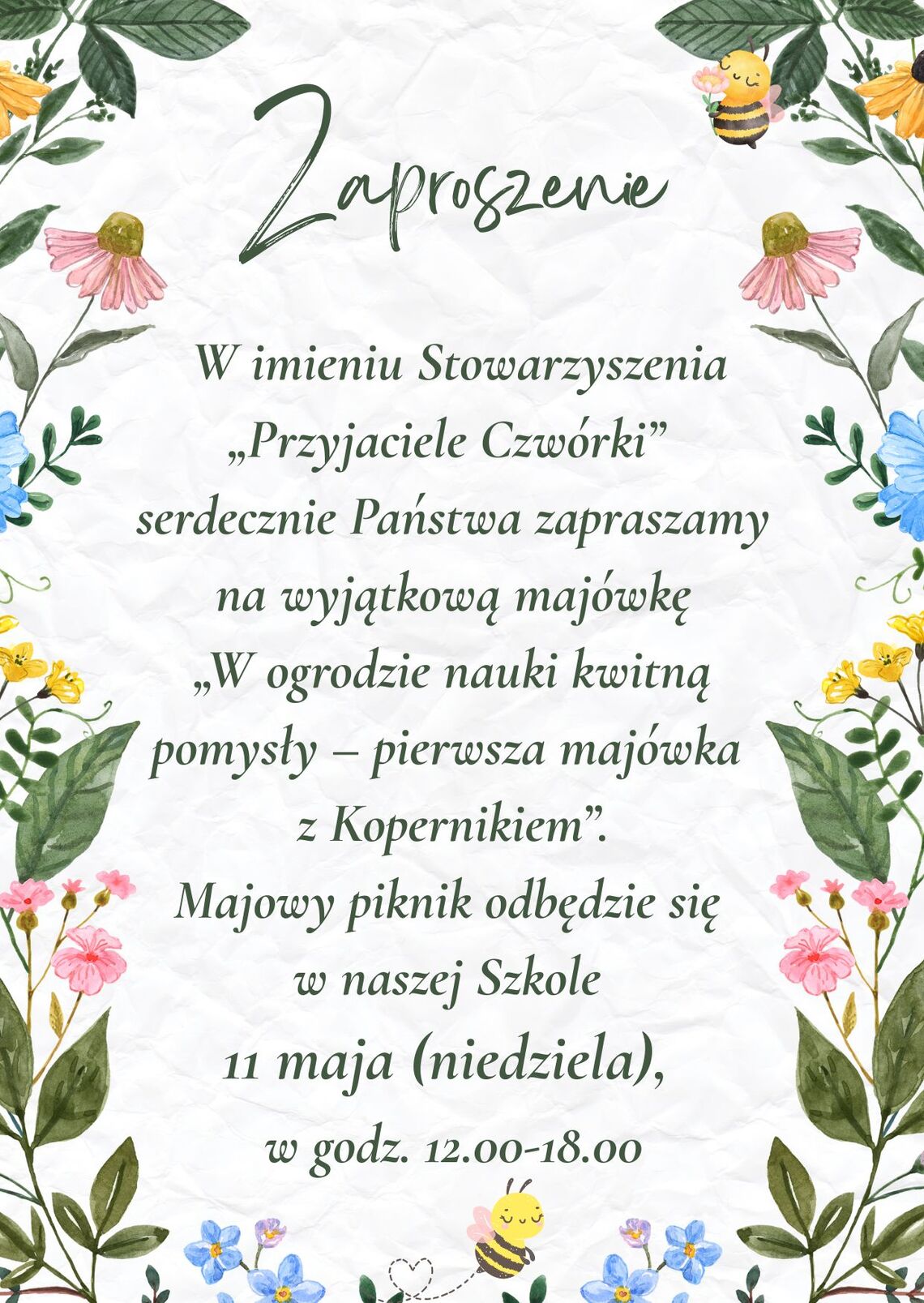 ZAPRASZAMY NA WYJĄTKOWĄ MAJÓWKĘ Z KOPERNIKIEM !!!