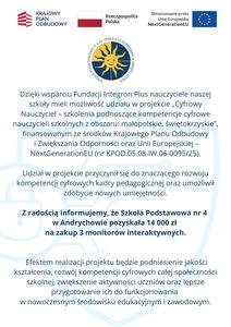 Cyfrowy nauczyciel – szkolenia podnoszące kompetencje cyfrowe nauczycieli