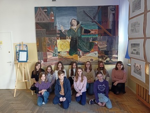 Kopia obrazu Jana Matejki w naszej Szkole