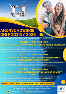 Andrychowskie Dni Rodziny 2025 - warsztaty dla rodziców