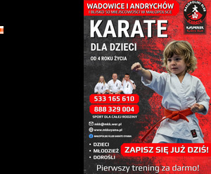 Zajęcia karate Oyama w szkole - zapisy informacja